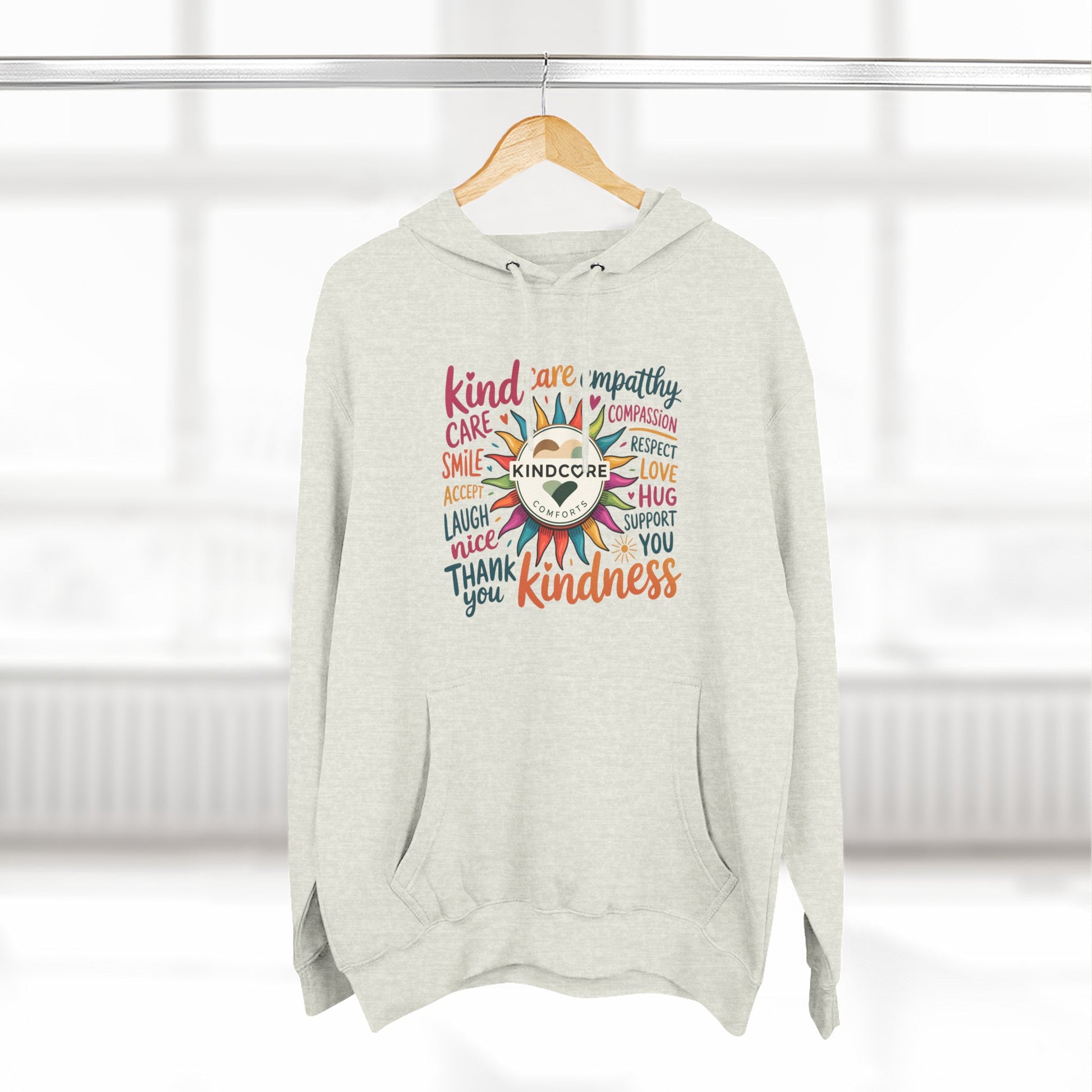 Best Seller- Colorful Kindness Sunburst Hoodie - Kindcore Comforts