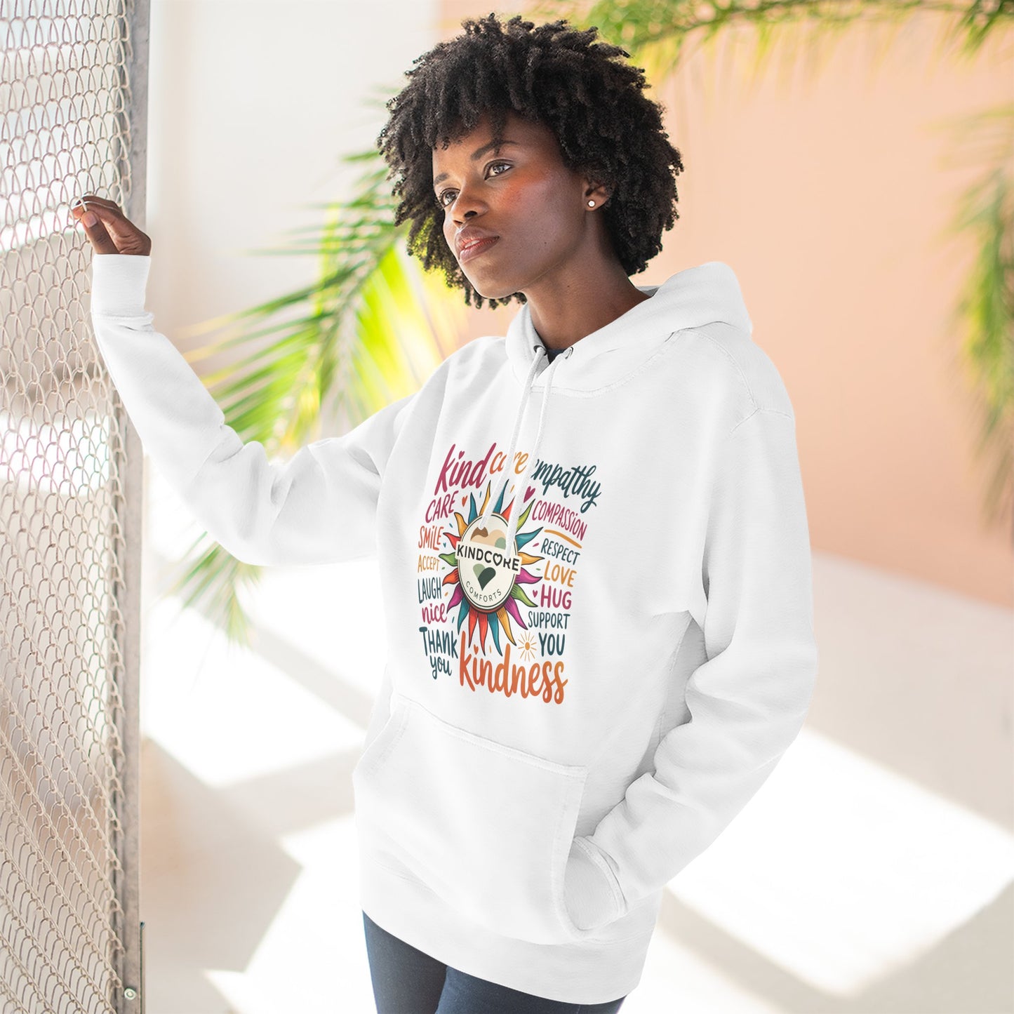 Best Seller- Colorful Kindness Sunburst Hoodie - Kindcore Comforts