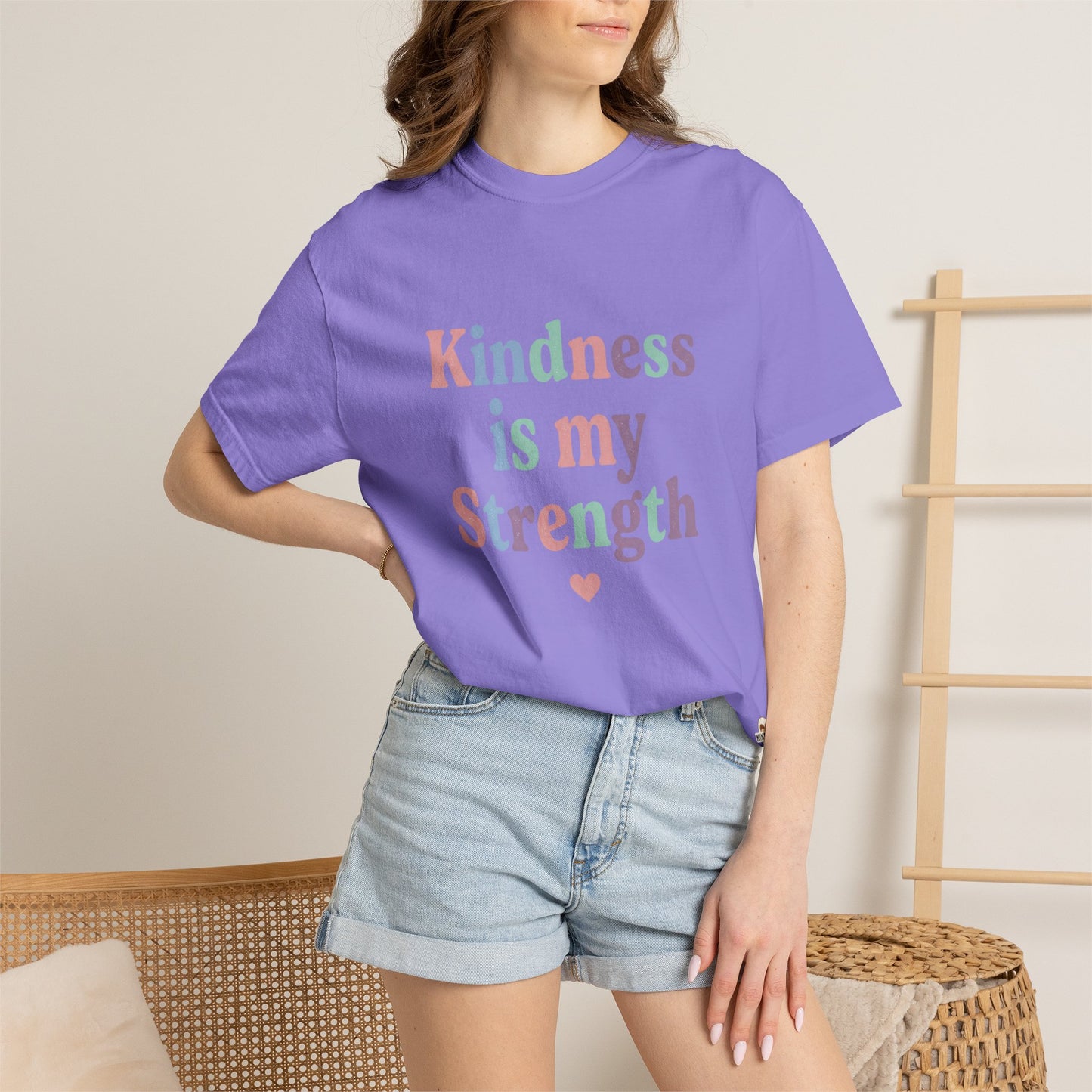 Kindness Is My Strength T-Shirt — Inspirational Positive Message Tee