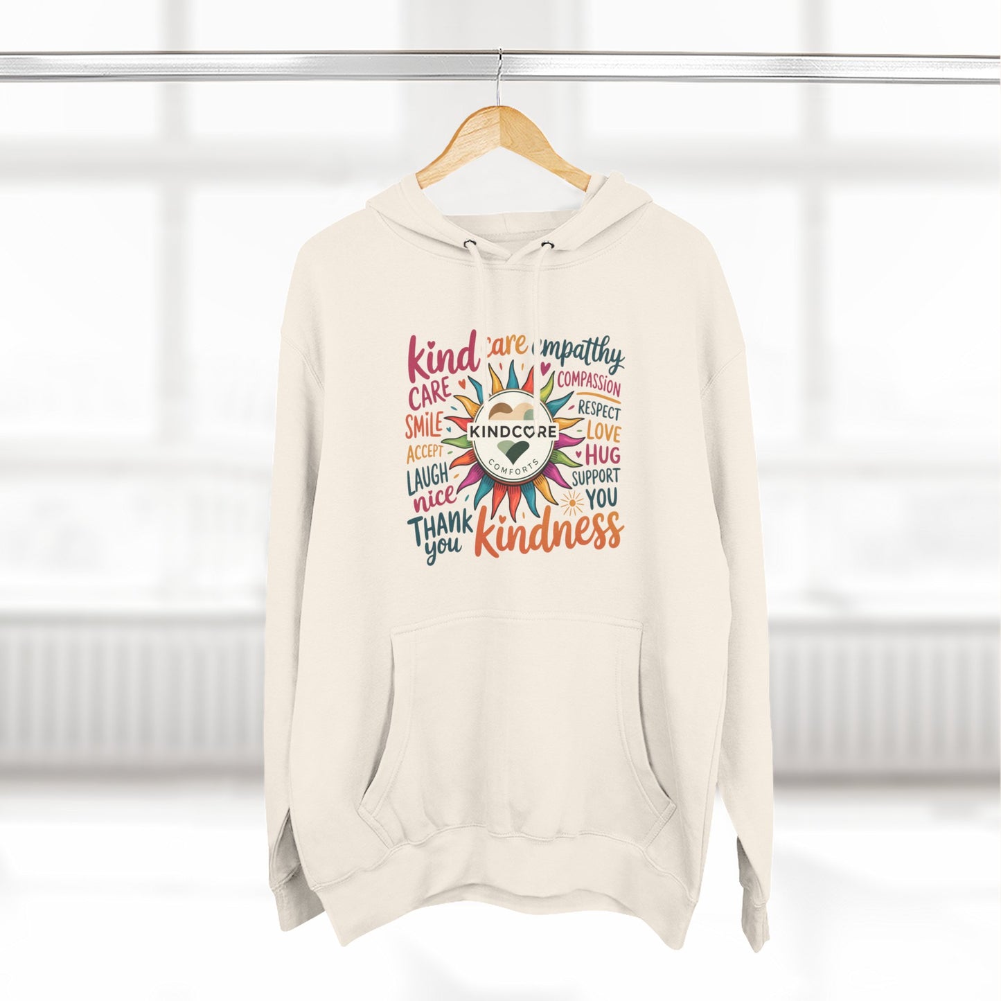 Best Seller- Colorful Kindness Sunburst Hoodie - Kindcore Comforts