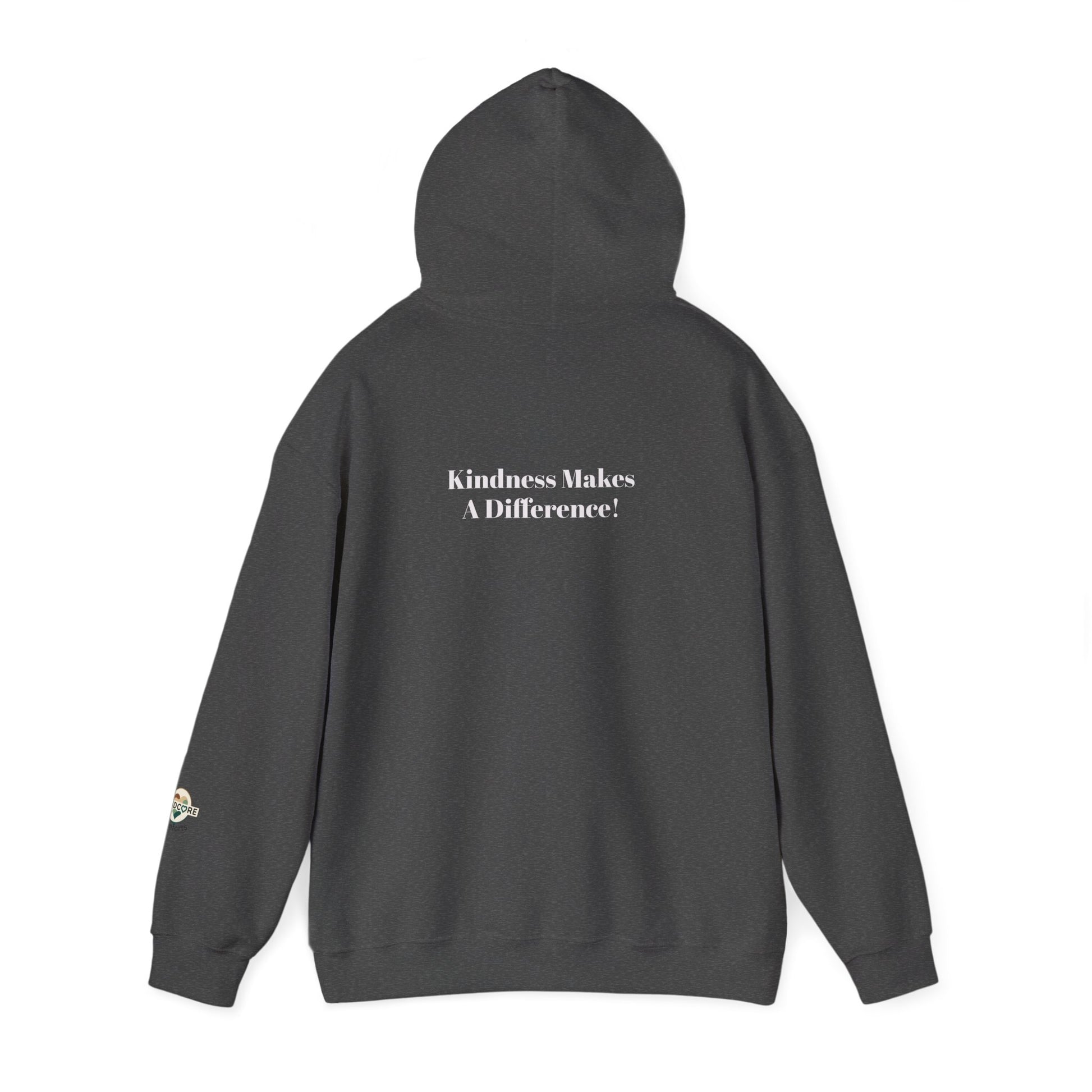 Kindness Graphic Hoodie — Soft Pastel 'A Happy Way to Say How You Feel' - Kindcore Comforts