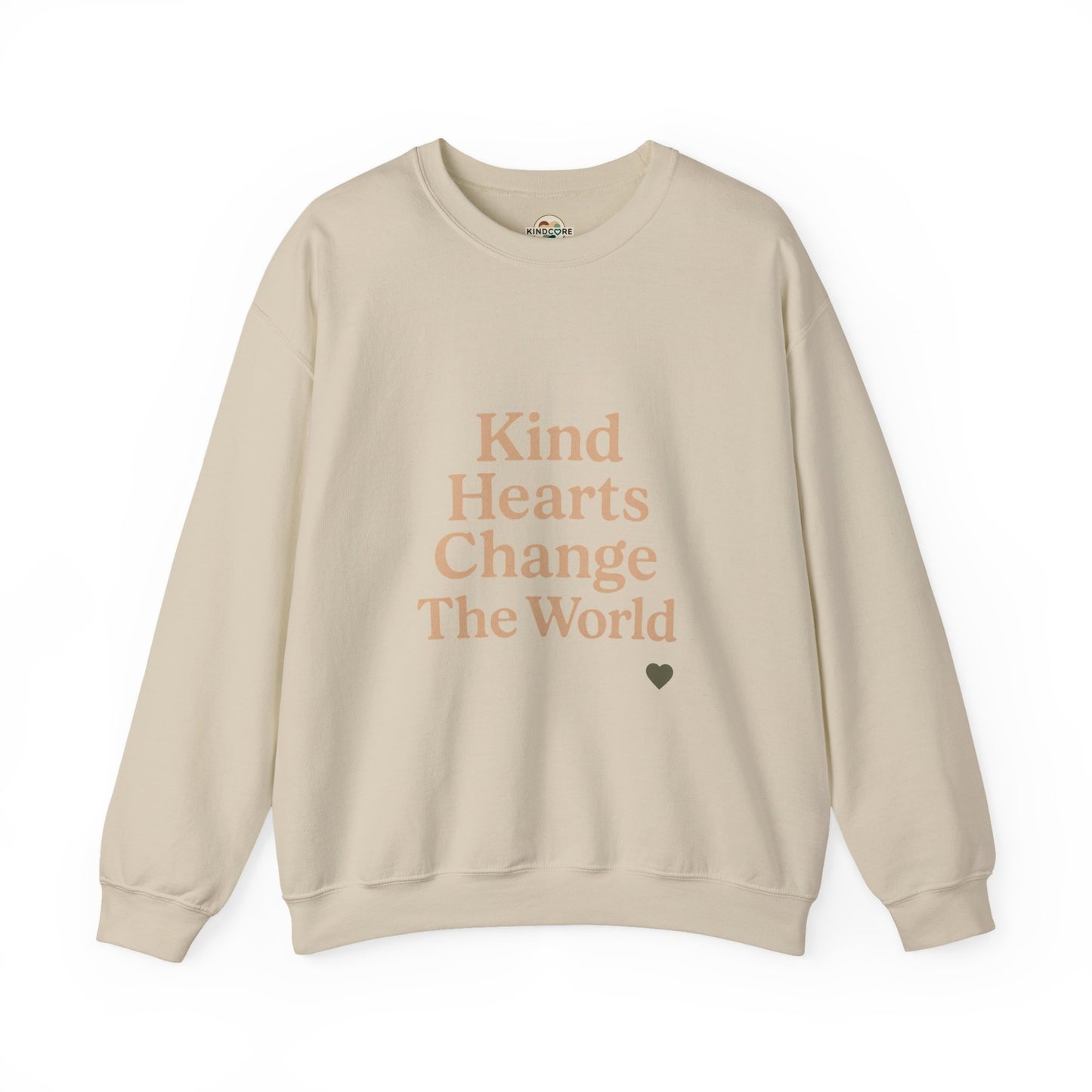 Kind Hearts Change the World Crewneck Sweatshirt - Kindcore Comforts