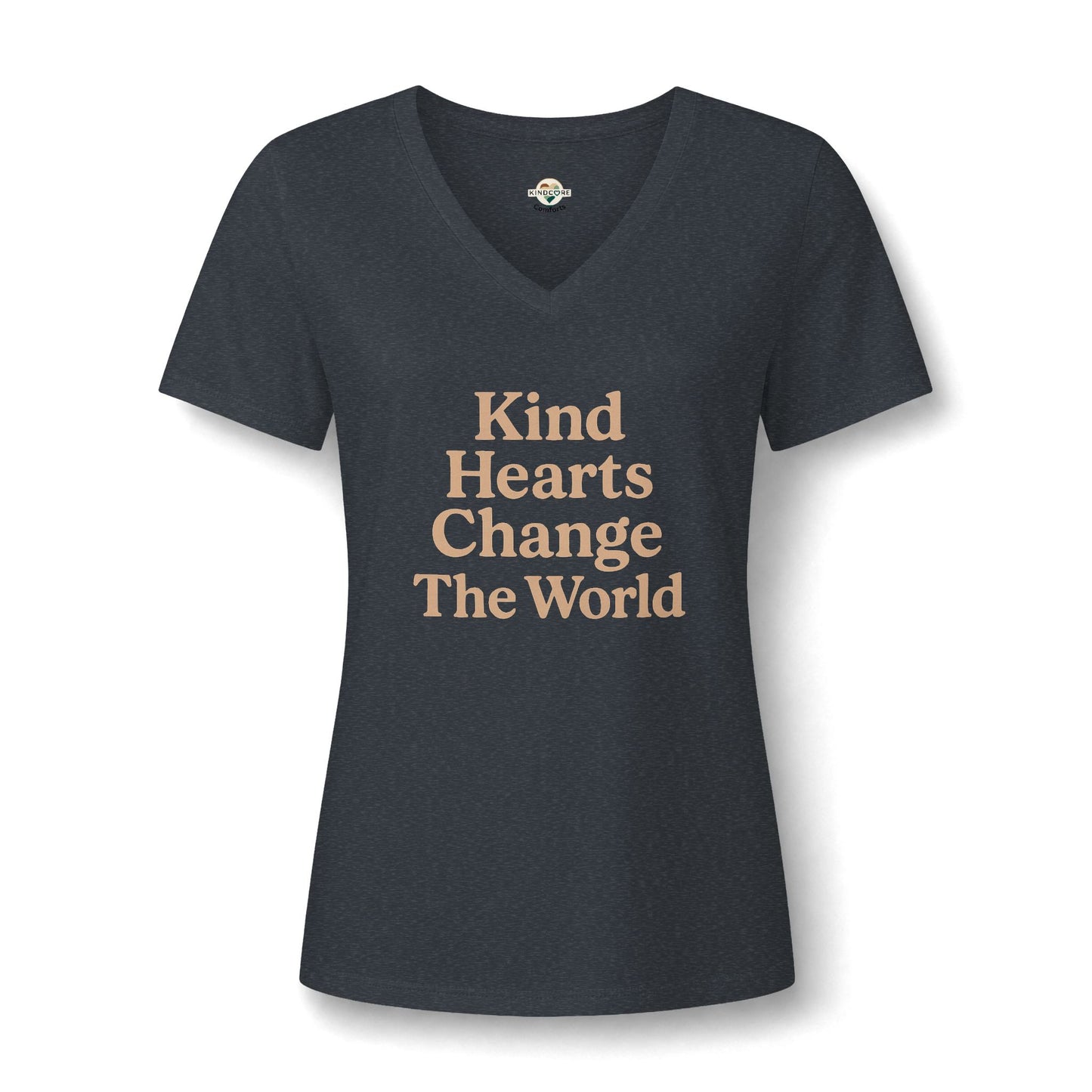 Kind Hearts Change The World V-Neck Tee