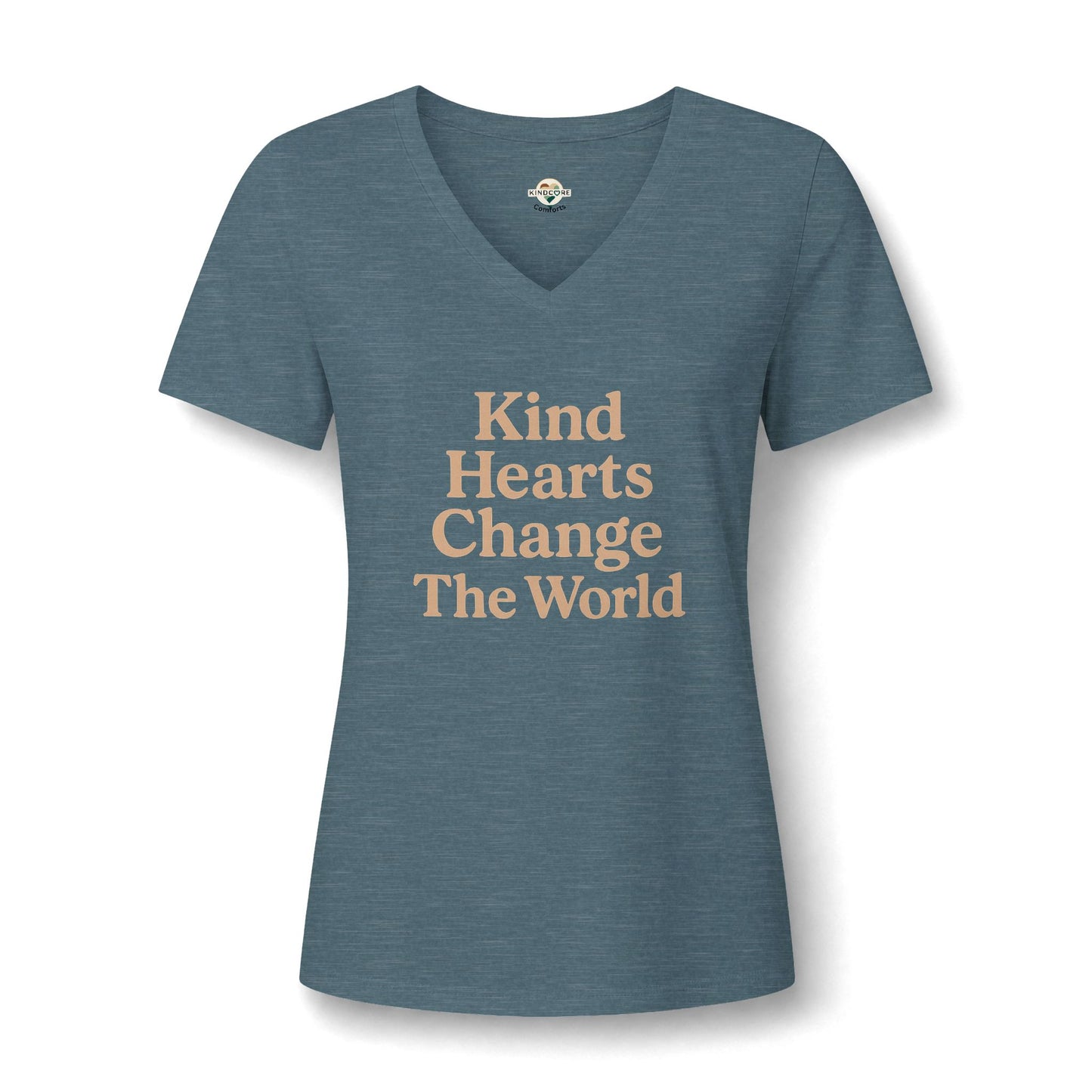 Kind Hearts Change The World V-Neck Tee