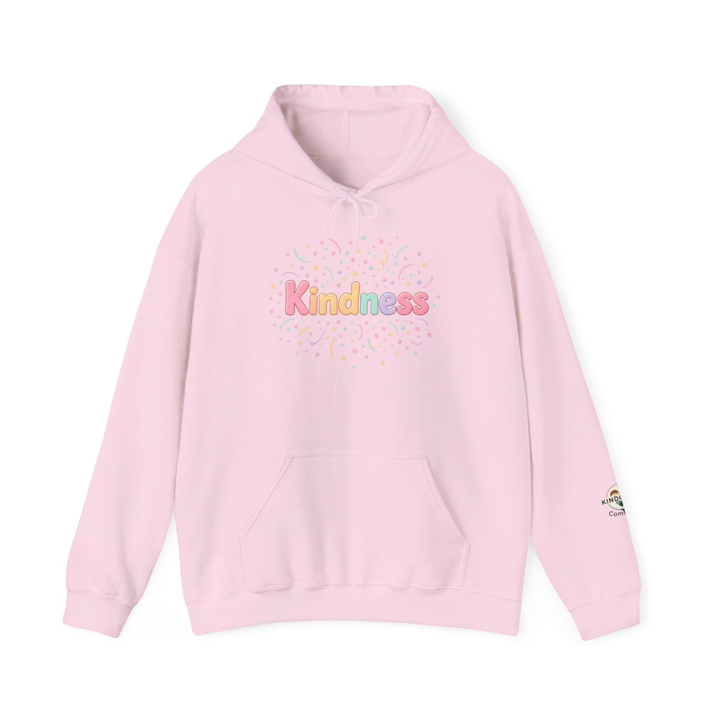 Kindness Pastel Hoodie – Cute Rainbow ‘Kindness’ Graphic hoodie - Kindcore Comforts