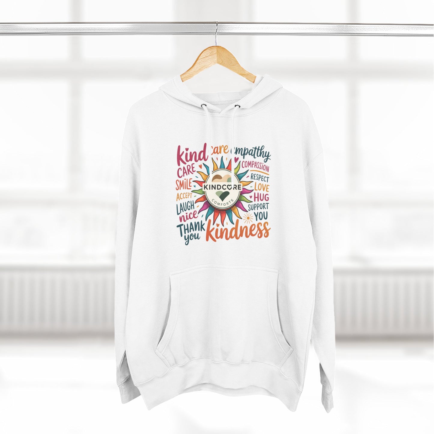 Best Seller- Colorful Kindness Sunburst Hoodie - Kindcore Comforts