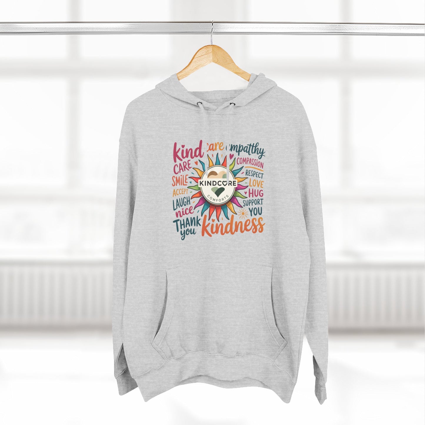 Best Seller- Colorful Kindness Sunburst Hoodie - Kindcore Comforts
