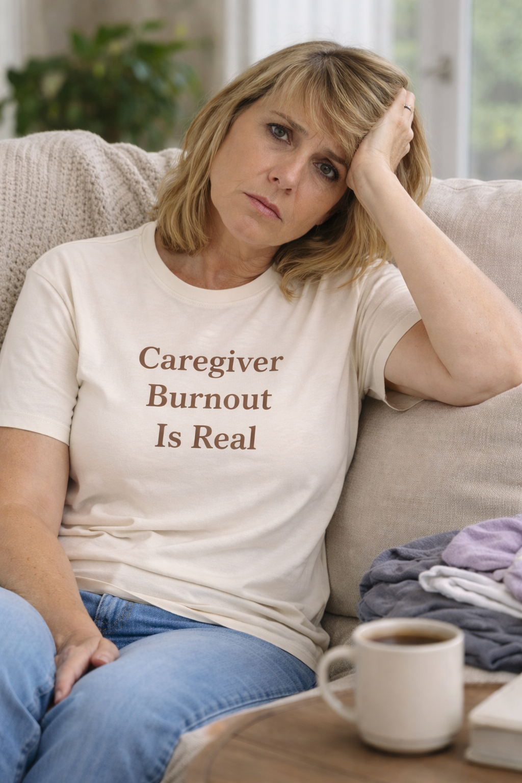 Caregiver Burnout Is Real T-Shirt - Kindcore Comforts