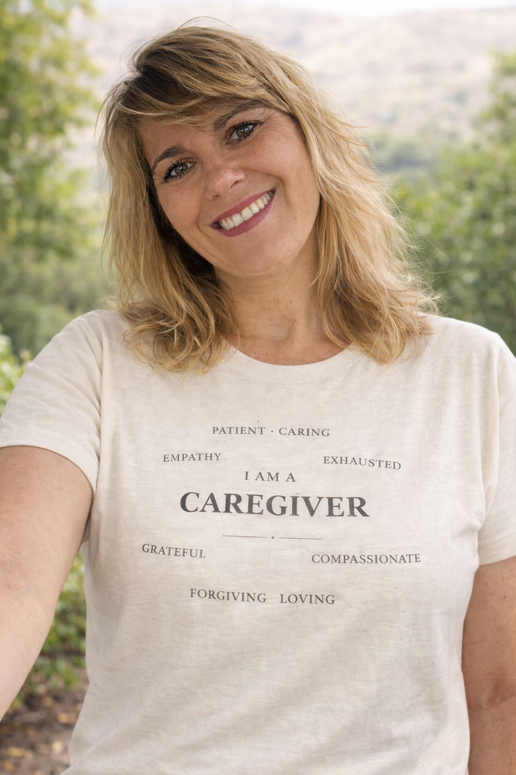 Caregiver T-Shirt — Loving, Empathetic, Compassionate (Exhausted) - Kindcore Comforts