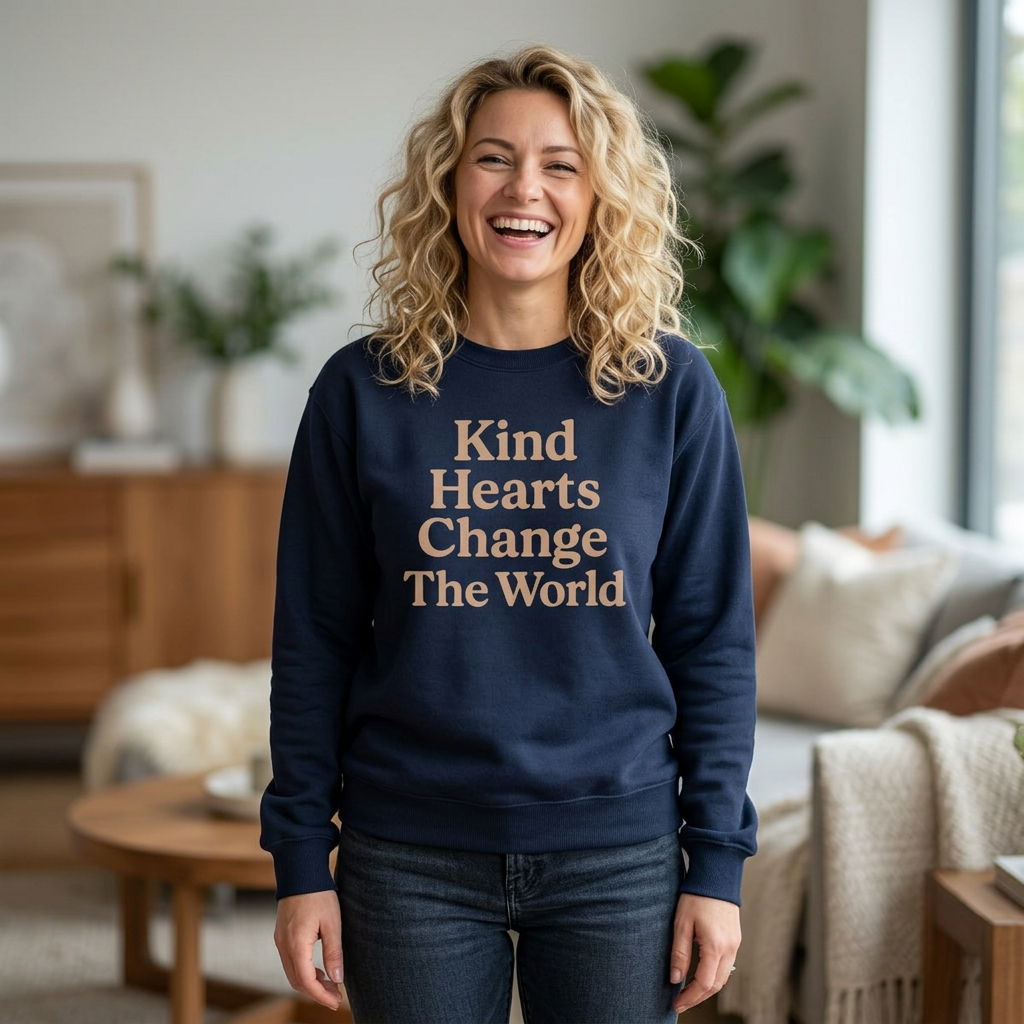 Kind Hearts Change the World Crewneck Sweatshirt - Kindcore Comforts