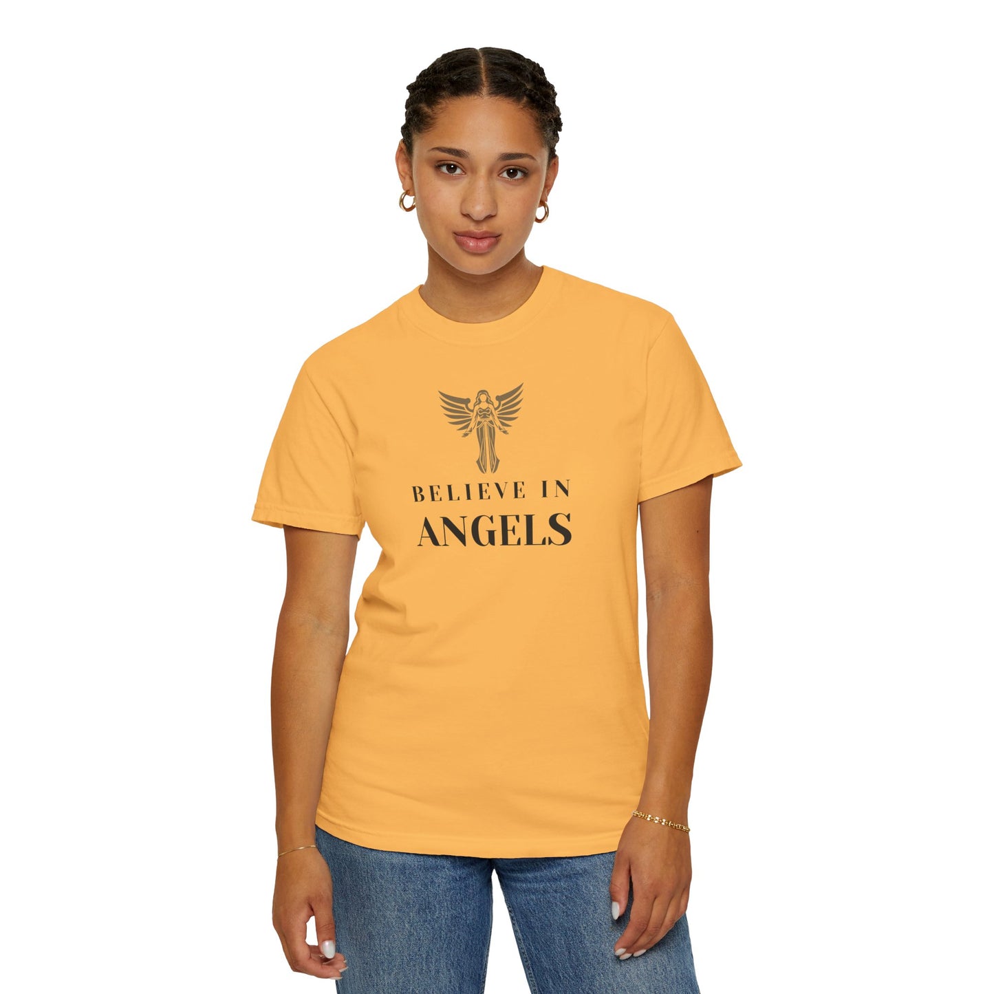 Believe in Angels Unisex T-Shirt for Spiritual Seekers, Casual Wear, Gift for Friends, Birthday Gift, Inspirational Apparel