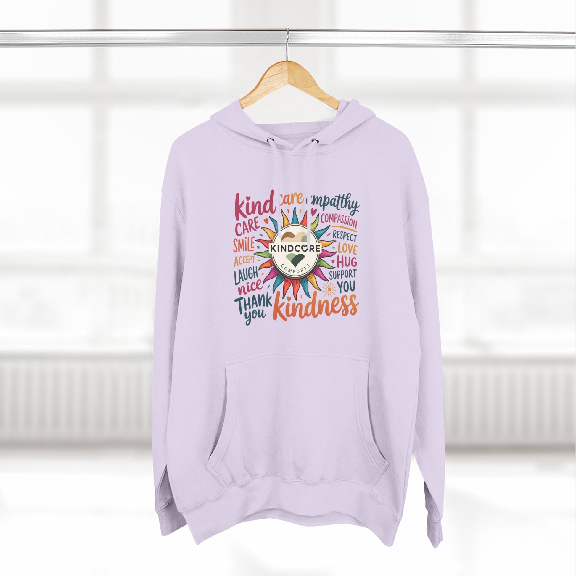 Best Seller- Colorful Kindness Sunburst Hoodie - Kindcore Comforts