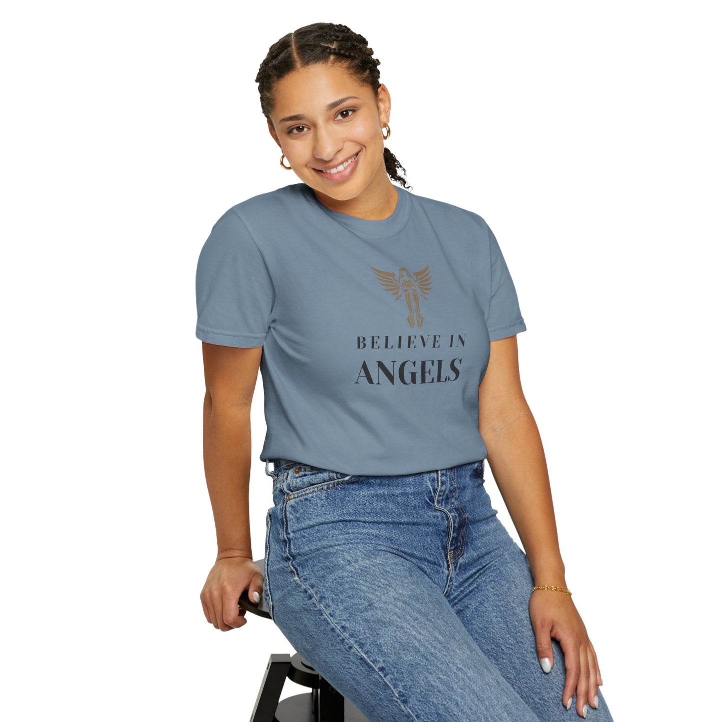 Believe in Angels Unisex T-Shirt for Spiritual Seekers, Casual Wear, Gift for Friends, Birthday Gift, Inspirational Apparel