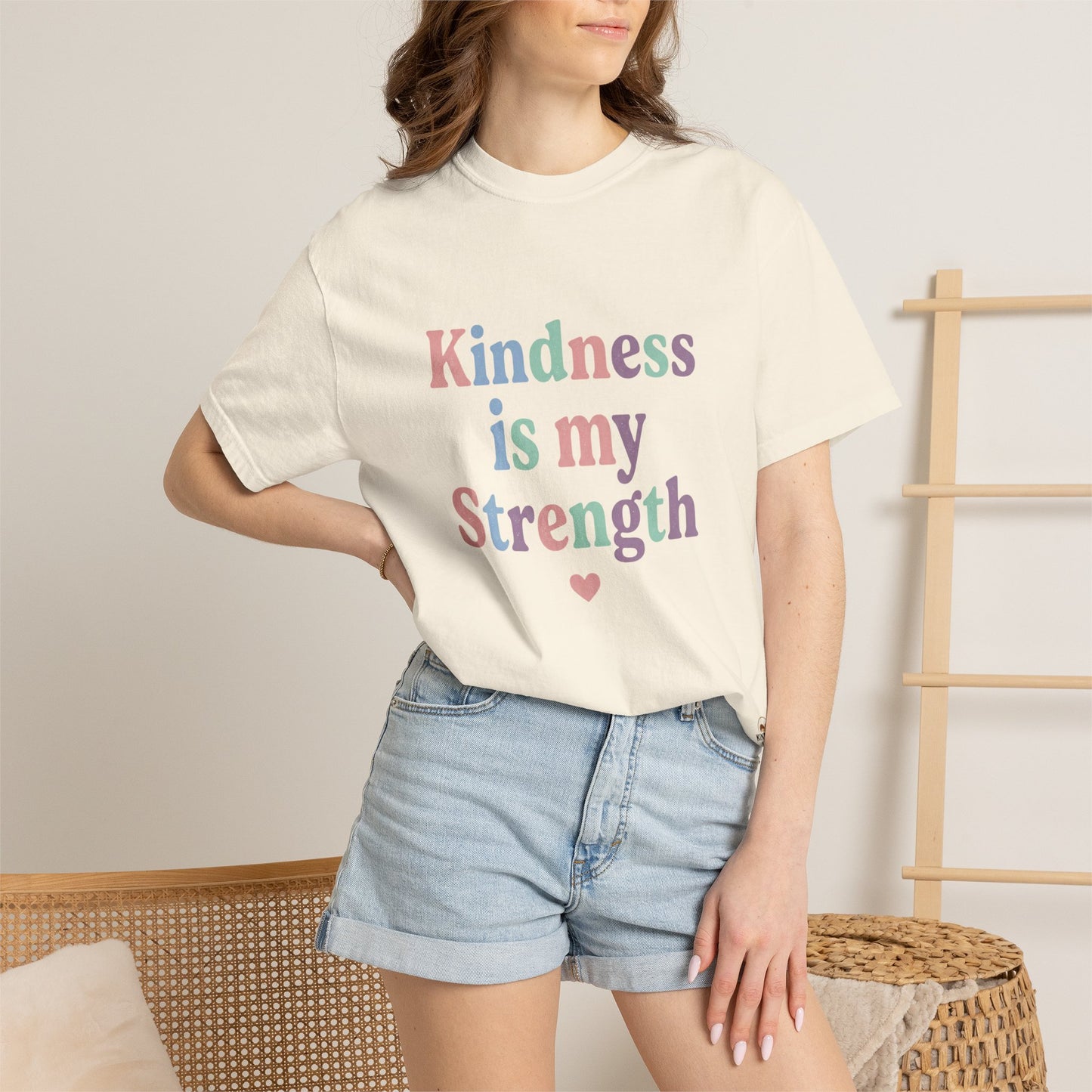 Kindness Is My Strength T-Shirt — Inspirational Positive Message Tee