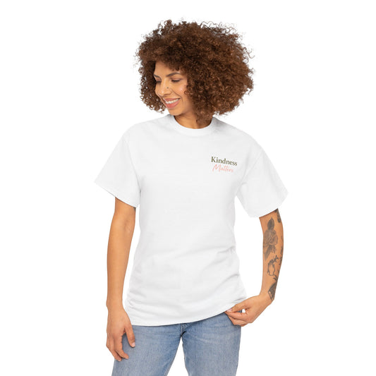Kindness Matters Tee — 'Everyone is fighting a battle you cannot see' Inspirational White T-Shirt - Kindcore Comforts