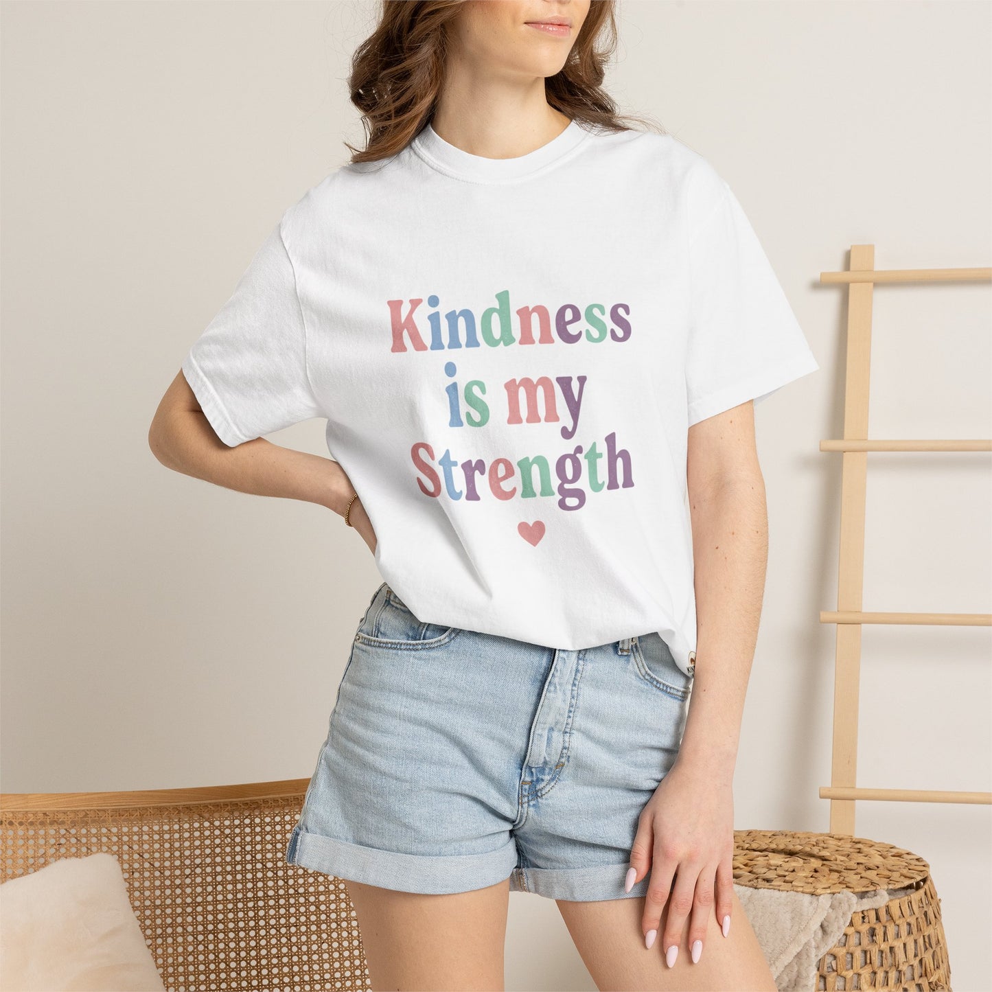 Kindness Is My Strength T-Shirt — Inspirational Positive Message Tee