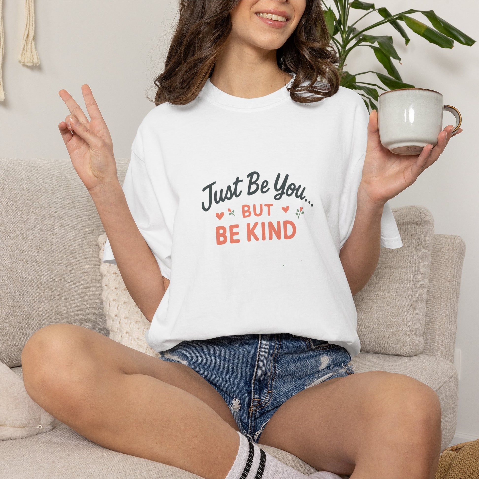 Be Yourself But Be Kind T‑Shirt — Inspirational Reminder Tee - Kindcore Comforts