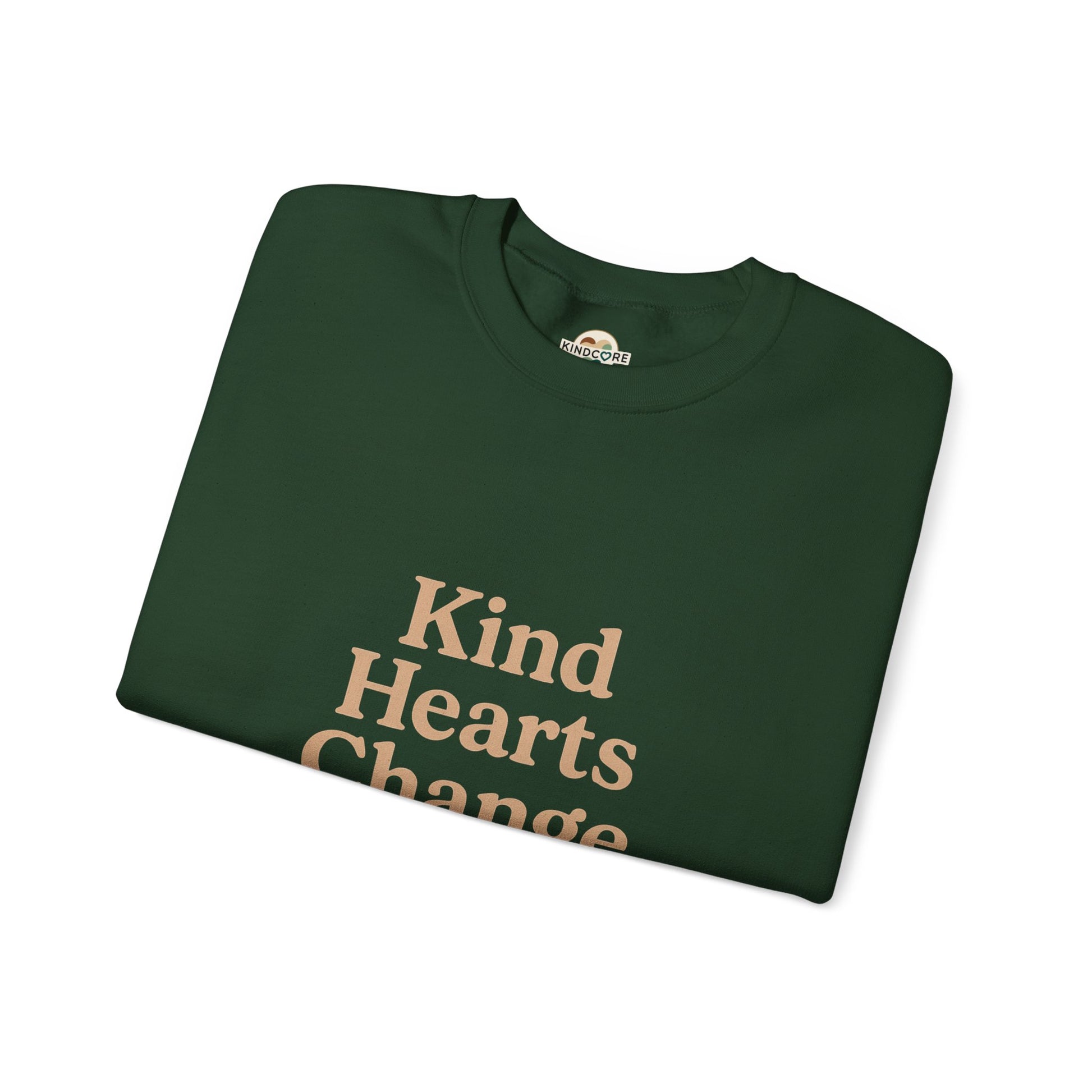 Kind Hearts Change the World Crewneck Sweatshirt - Kindcore Comforts