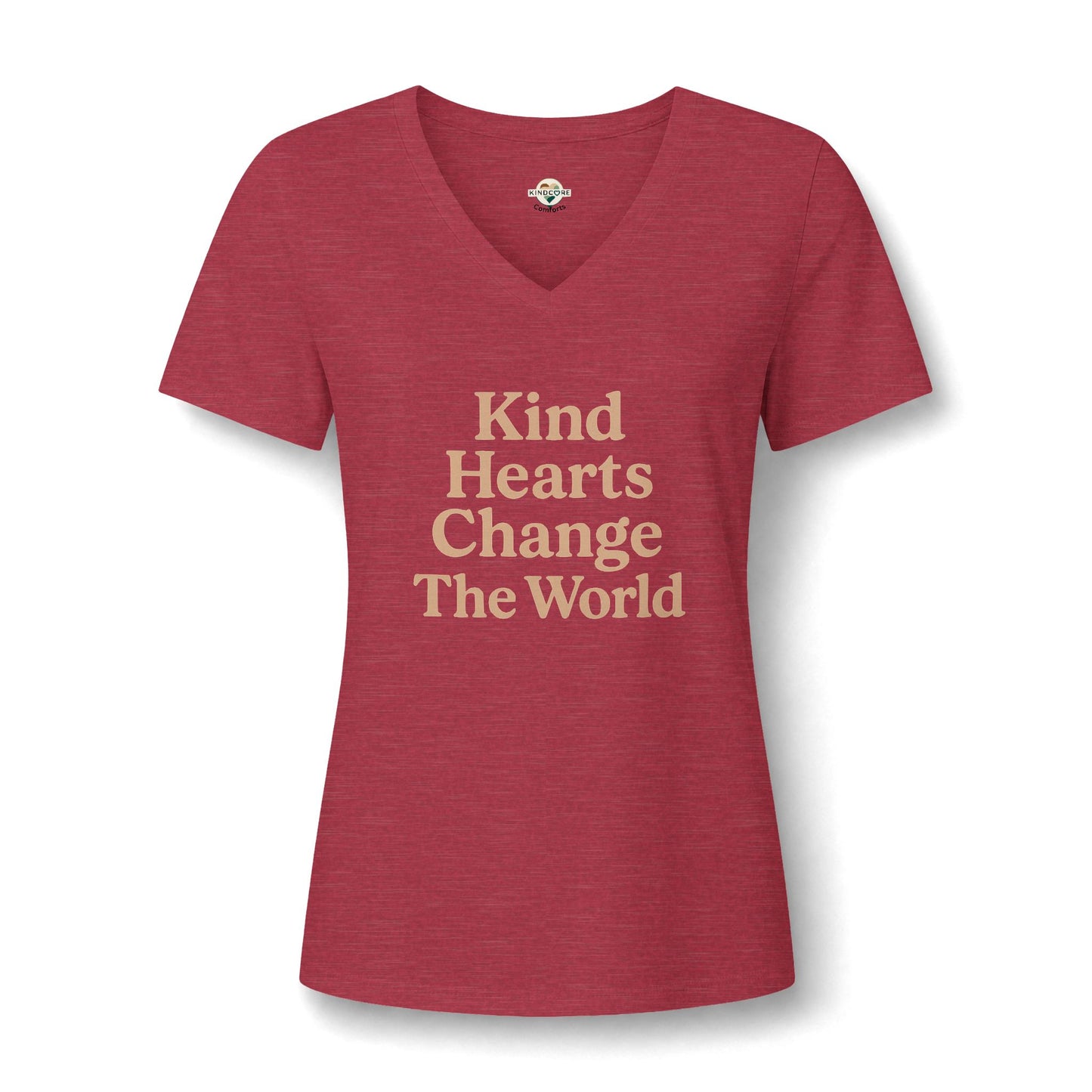 Kind Hearts Change The World V-Neck Tee