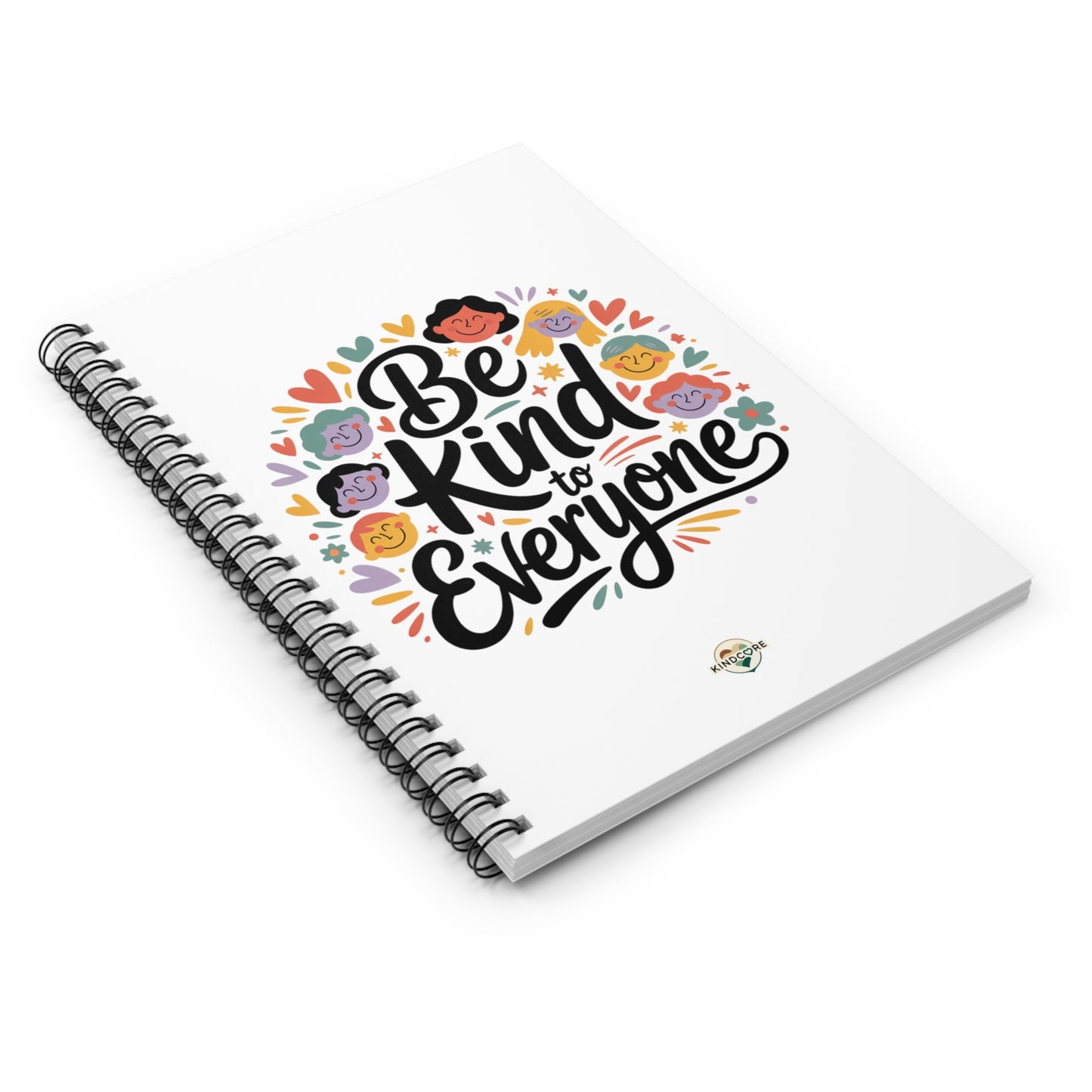 Be Kind to Everyone Spiral Notebook - or Journal - Kindcore Comforts