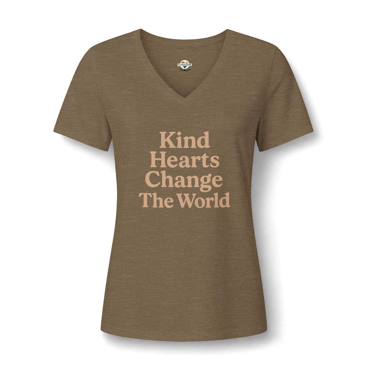 Kind Hearts Change The World V-Neck Tee