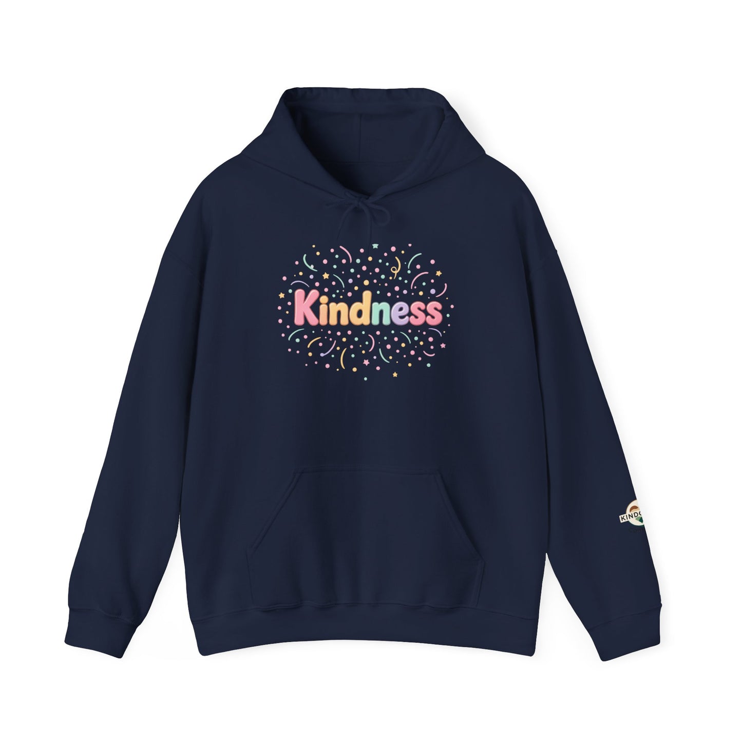 Kindness Pastel Hoodie – Cute Rainbow ‘Kindness’ Graphic hoodie - Kindcore Comforts