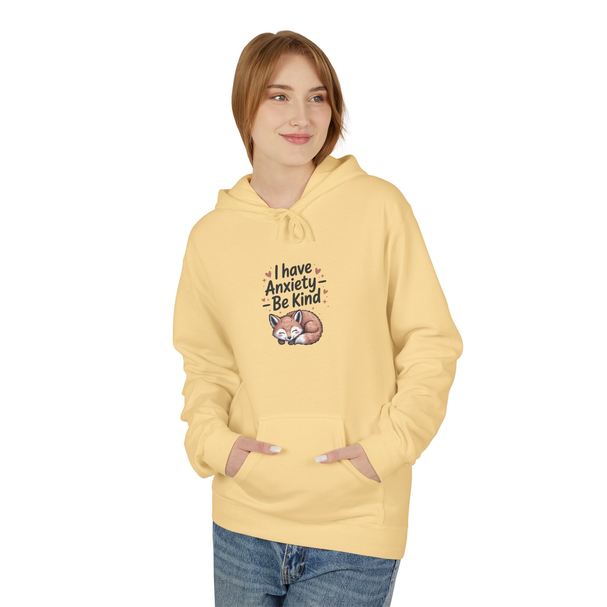 Anxiety Be Kind Hoodie — Kindcore Comfort Mental Health Awareness - Kindcore Comforts