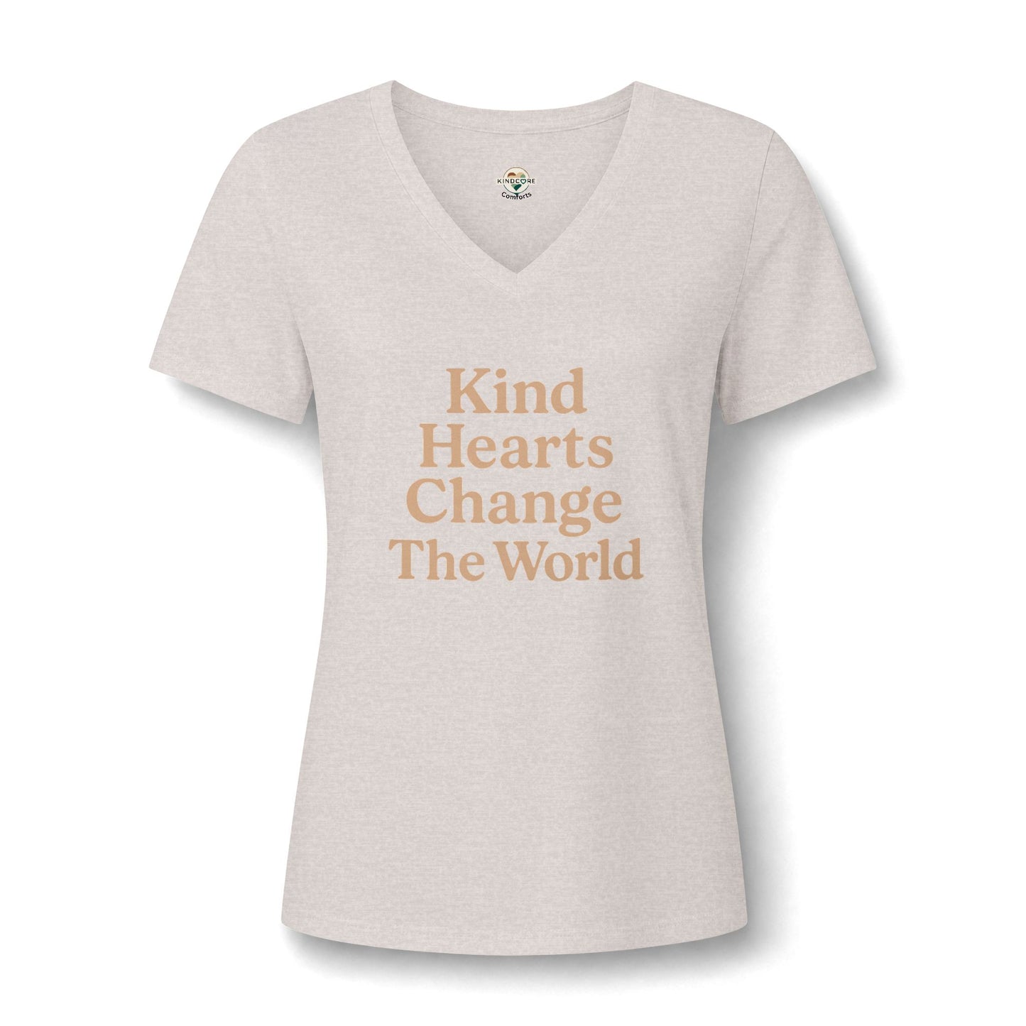 Kind Hearts Change The World V-Neck Tee
