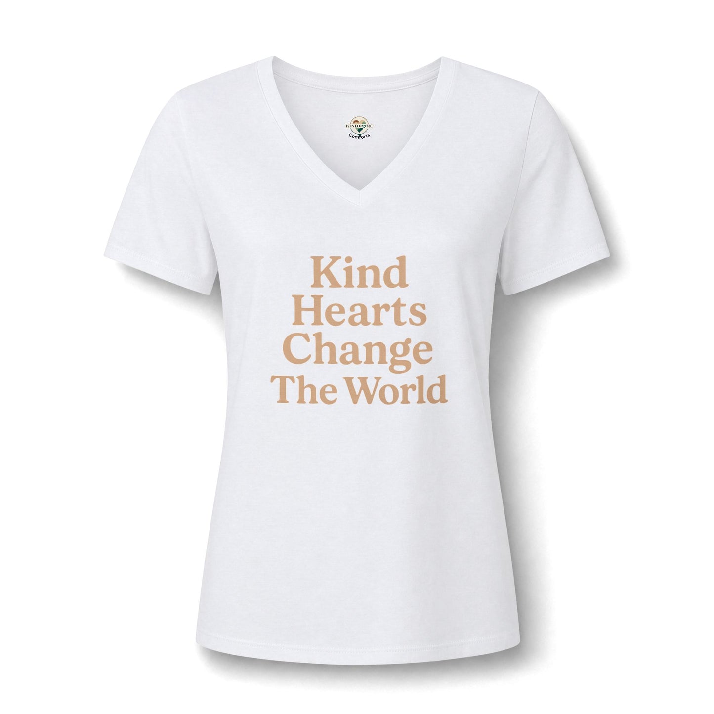 Kind Hearts Change The World V-Neck Tee