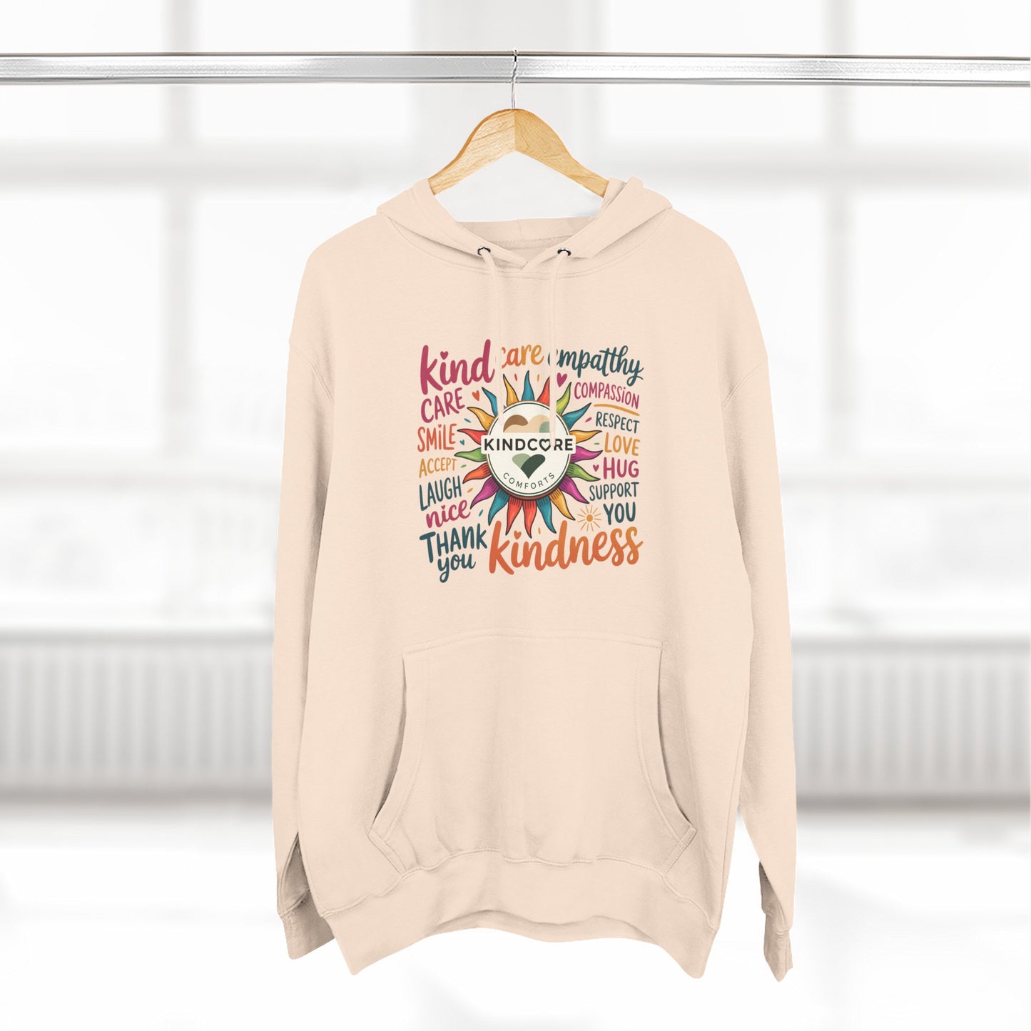 Best Seller- Colorful Kindness Sunburst Hoodie - Kindcore Comforts
