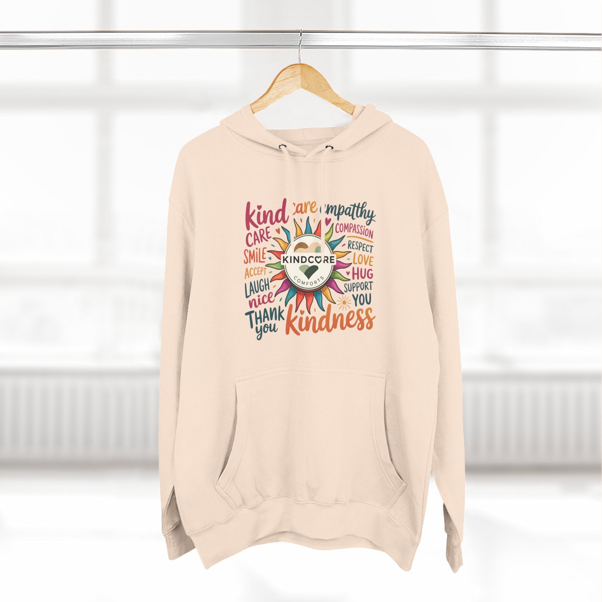 Best Seller- Colorful Kindness Sunburst Hoodie - Kindcore Comforts
