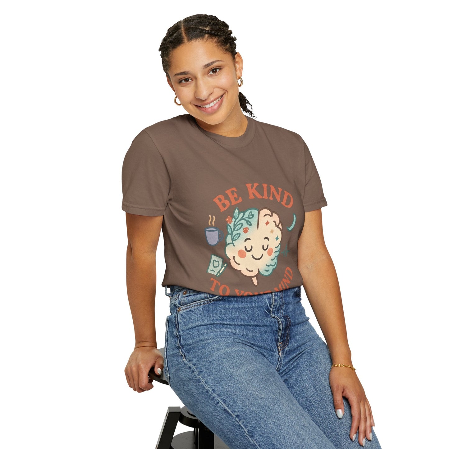 Be Kind To Your Mind Unisex Garment - Dyed T-shirt - Kindcore ComfortsBe Kind To Your Mind Unisex Garment - Dyed T-shirtST-ShirtPrintifyKindcore Comforts35863013090245237159