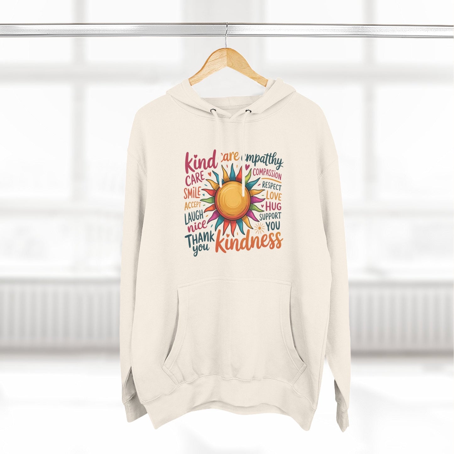 Best Seller - Colorful Kindness Sunburst Hoodie - Kindcore ComfortsBest Seller - Colorful Kindness Sunburst HoodieSandshellHoodiePrintifyKindcore Comforts21743616601768713499