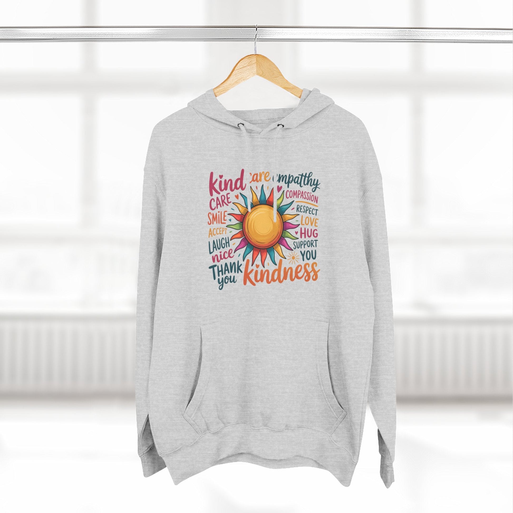 Best Seller - Colorful Kindness Sunburst Hoodie - Kindcore ComfortsBest Seller - Colorful Kindness Sunburst HoodieHeather GreyHoodiePrintifyKindcore Comforts91422407674155154578