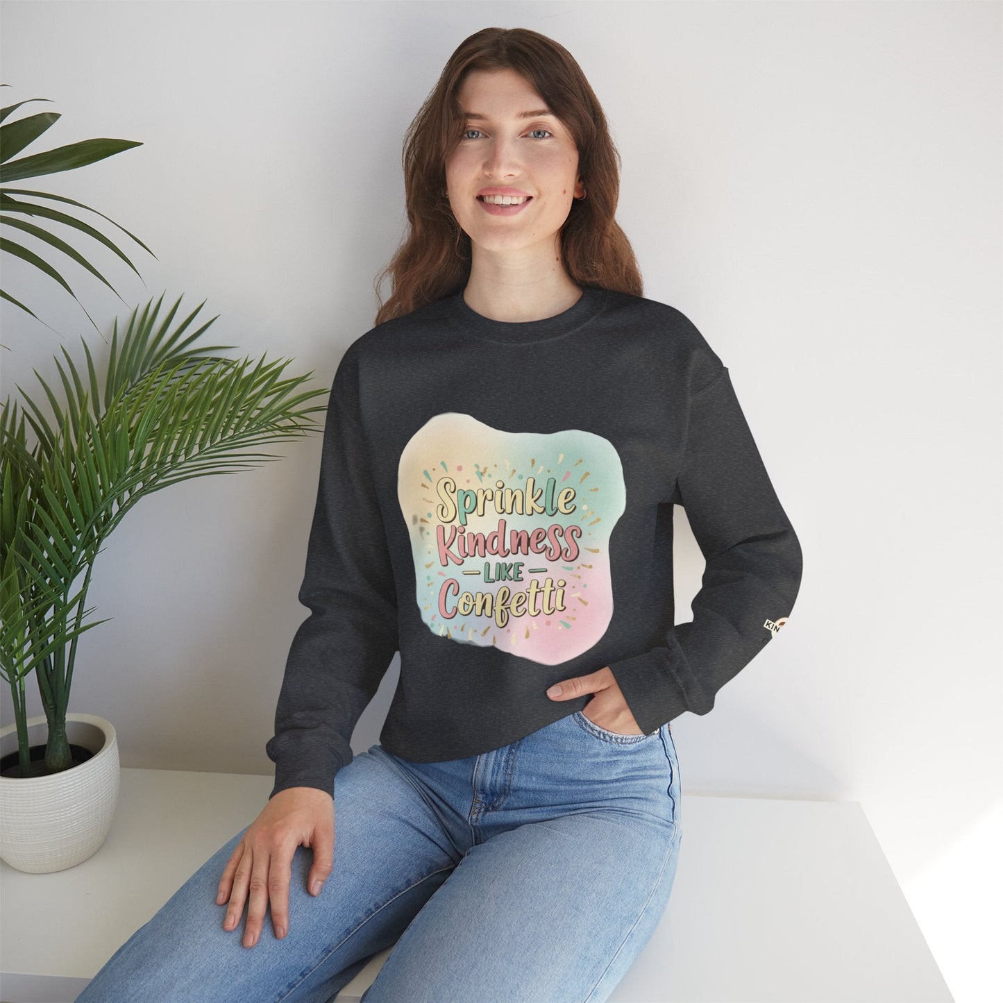 Celebrate Kindness Sweatshirt — "Sprinkle Kindness" Cozy Crewneck - Kindcore ComfortsCelebrate Kindness Sweatshirt — "Sprinkle Kindness" Cozy CrewneckSSweatshirtPrintifyKindcore Comforts20203557212957988270