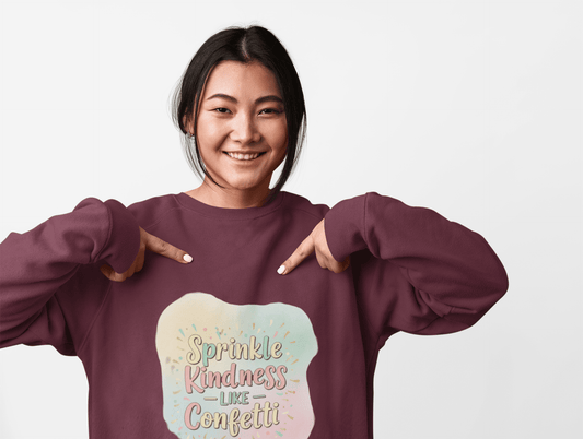 Celebrate Kindness Sweatshirt — "Sprinkle Kindness" Cozy Crewneck - Kindcore ComfortsCelebrate Kindness Sweatshirt — "Sprinkle Kindness" Cozy CrewneckSSweatshirtPrintifyKindcore Comforts66967287422612546137