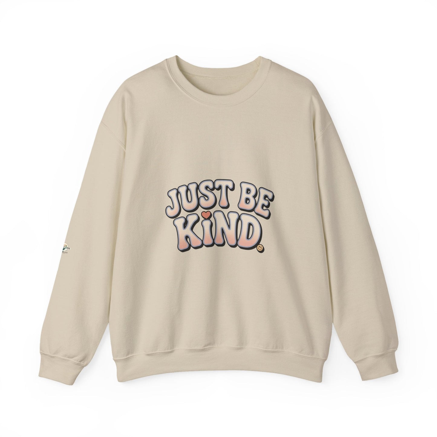 Just Be Kind Crewneck Sweatshirt — Inspirational Comfort - Kindcore ComfortsJust Be Kind Crewneck Sweatshirt — Inspirational ComfortSSweatshirtPrintifyKindcore Comforts46018421783288634577