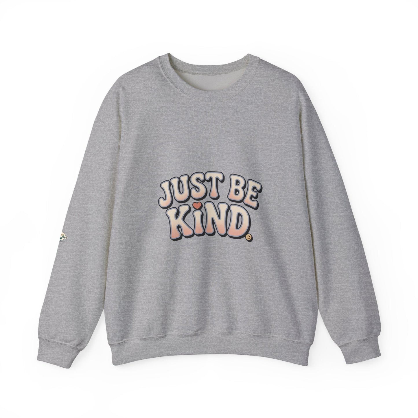 Just Be Kind Crewneck Sweatshirt — Inspirational Comfort - Kindcore ComfortsJust Be Kind Crewneck Sweatshirt — Inspirational ComfortSSweatshirtPrintifyKindcore Comforts17657331368067333526
