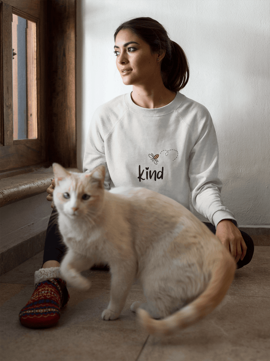 Kind Bee Sweatshirt — Cute Inspirational Crewneck - Kindcore ComfortsKind Bee Sweatshirt — Cute Inspirational CrewneckSSweatshirtPrintifyKindcore Comforts27265072355126217042