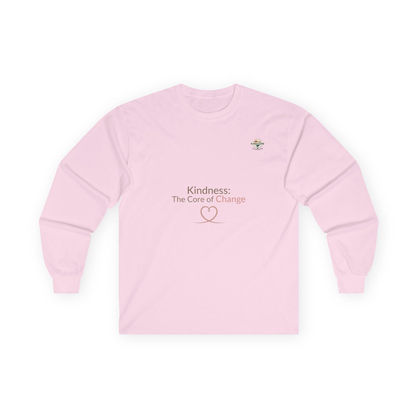 Kindness: The Core of Change Long Sleeve Tee - Kindcore ComfortsKindness: The Core of Change Long Sleeve TeeSLong - sleevePrintifyKindcore Comforts11792181754375339986