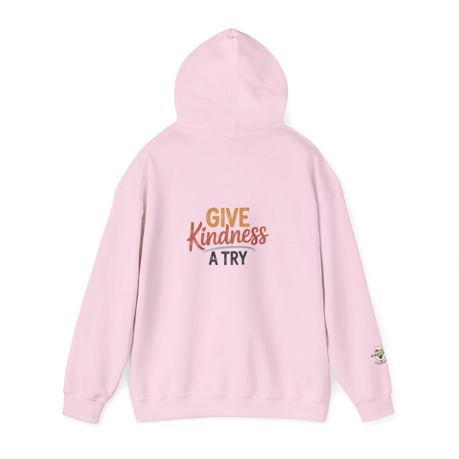 Kindness Works Unisex Hooded Sweatshirt - Kindcore ComfortsKindness Works Unisex Hooded SweatshirtLight PinkHoodiePrintifyKindcore Comforts54362821815617133183