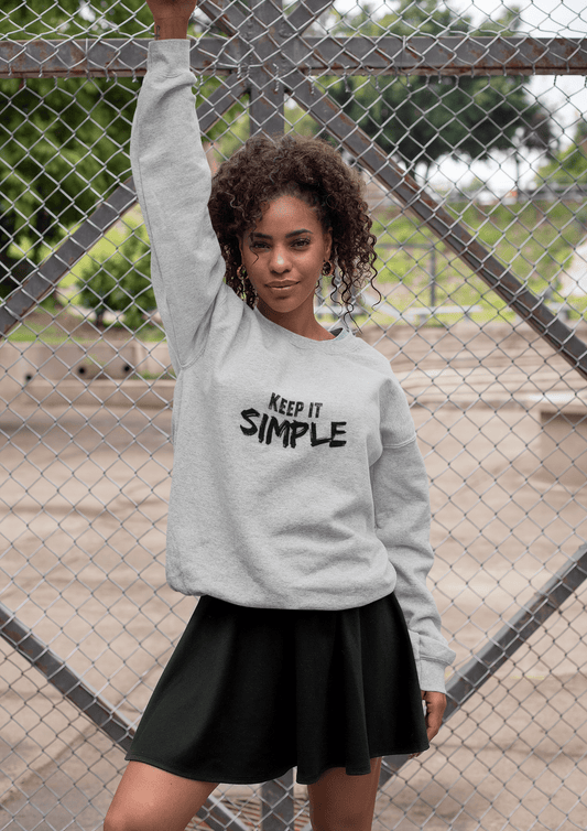 Unisex Crewneck Sweatshirt - Keep It Simple - Kindcore ComfortsUnisex Crewneck Sweatshirt - Keep It SimpleSSweatshirtPrintifyKindcore Comforts23061096430471590666